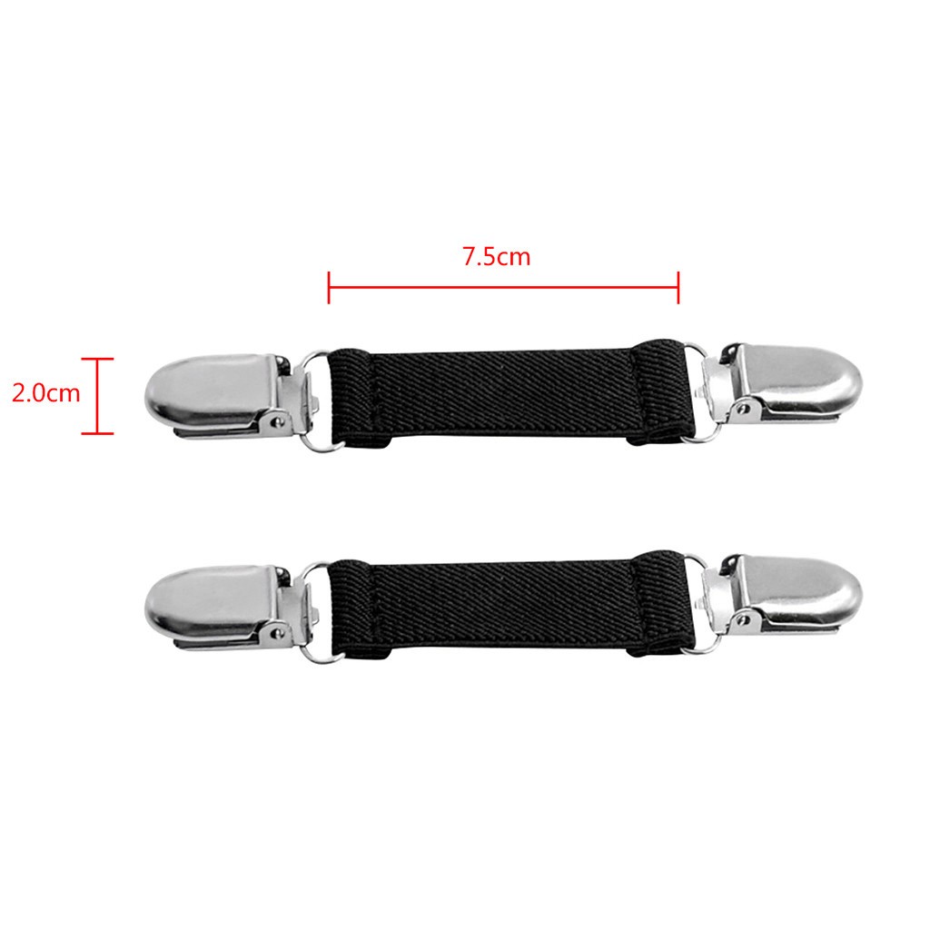 Lroveb Kids Glove Clips Stainless Steel Mitten Elastic 1 Pair Clip